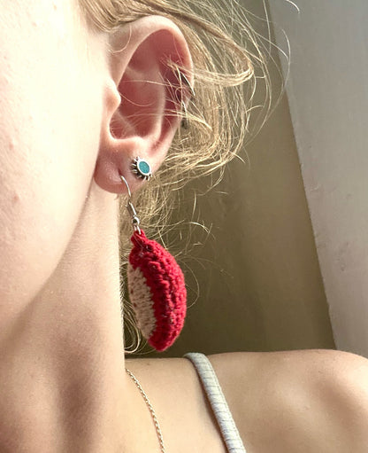 Apple Slice Earrings